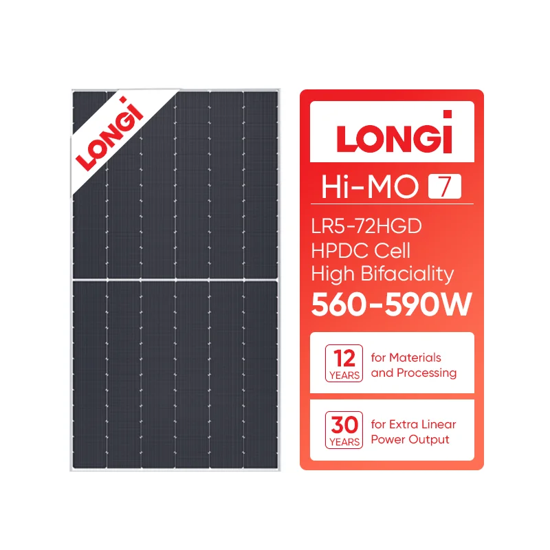 Солнечные панели Longi Himo 7 550 Вт двухфазные 560 565 570 575 585 590 монокристаллические коммерческие солнечные Hi-Mo