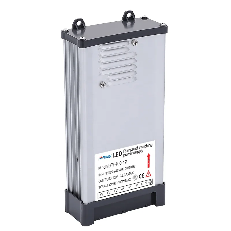 IP 55 Rainproof Power Supply FY-400-24  400w Smps Ac to Dc12v 24v 400w Outdoor power adapters Led strip light Power Supply