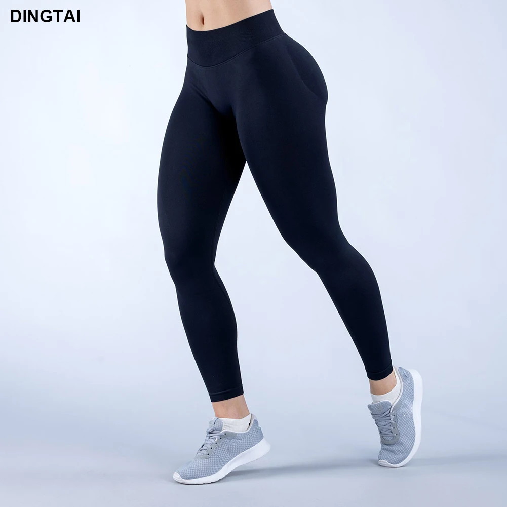 Guangzhou Dingtai Plus Size Scrunch Slim Fit Yoga Pants Fitness Butt Lifting Tights Gym Impact Waist Leggings For Women