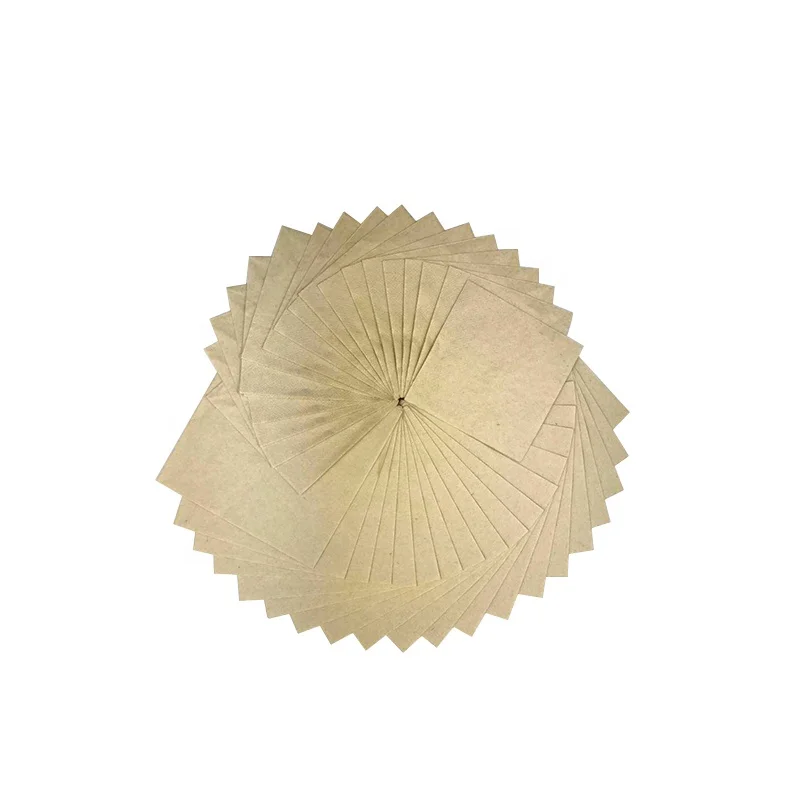 Linen Feel Disposable High Quality Pure Natural Primary Cocktail Bamboo Product Paper Napkin
