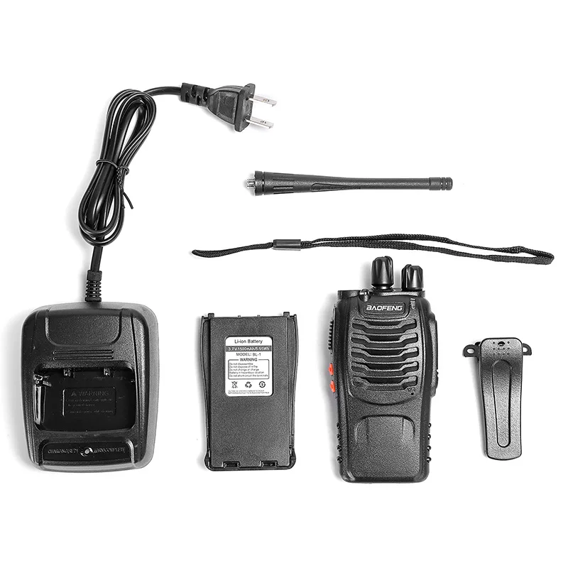 Baofeng BF-888s plus Radios Walkie-talkie Long Ran 2 Watts UHF Intercom Transceiver Radio