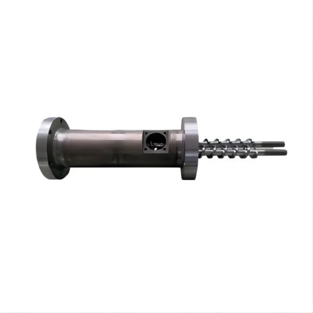 Small size parallel Twin-screw  and its barrel for plastic extruders