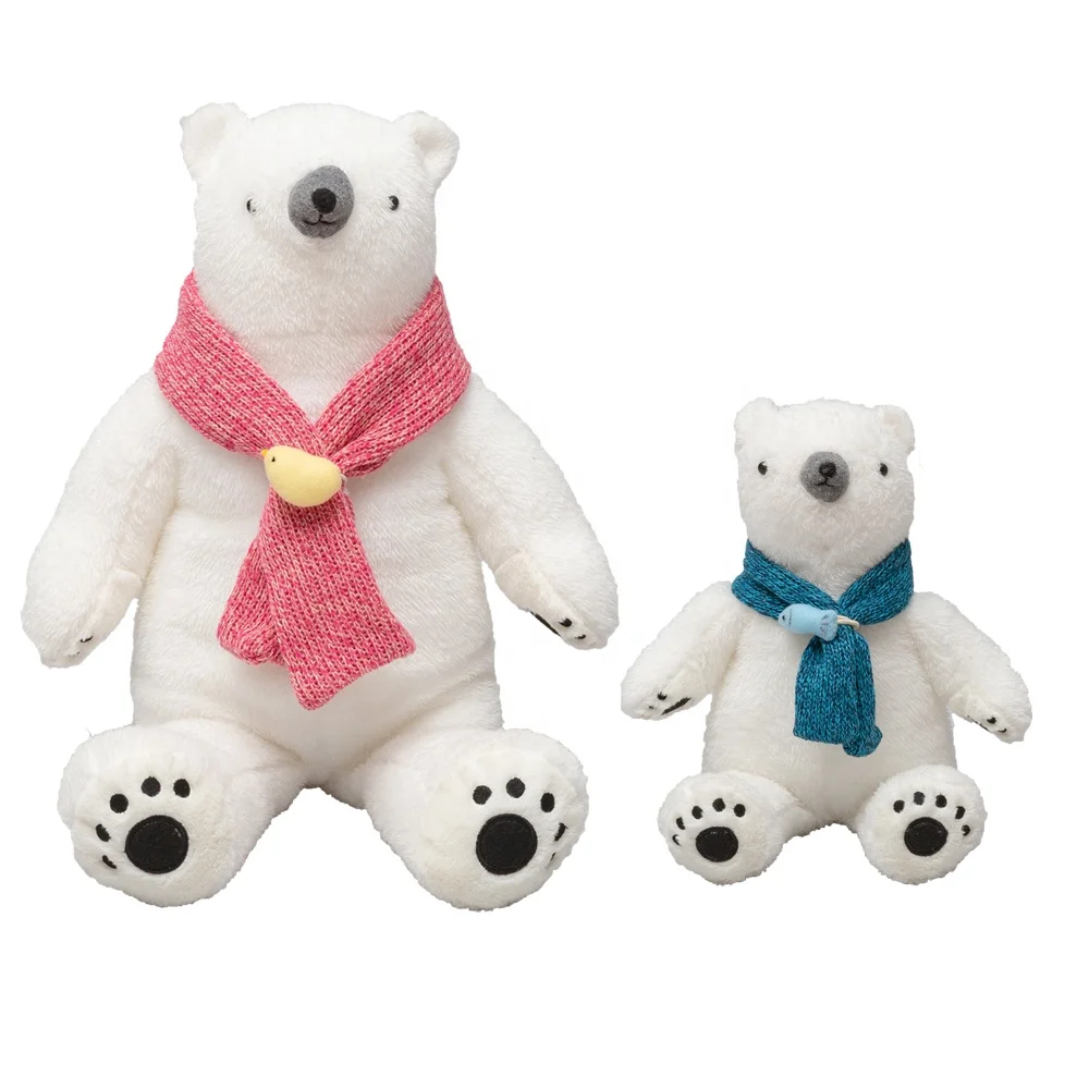 
2021 New design white bear plush toys for kids factory supply animal plush toys 