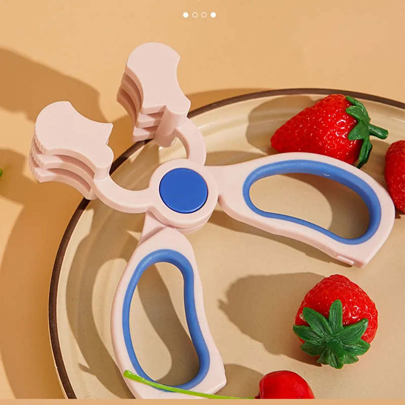 2023 New BPA Free Baby Food Scissors Portable Baby Food Scissors  With Box