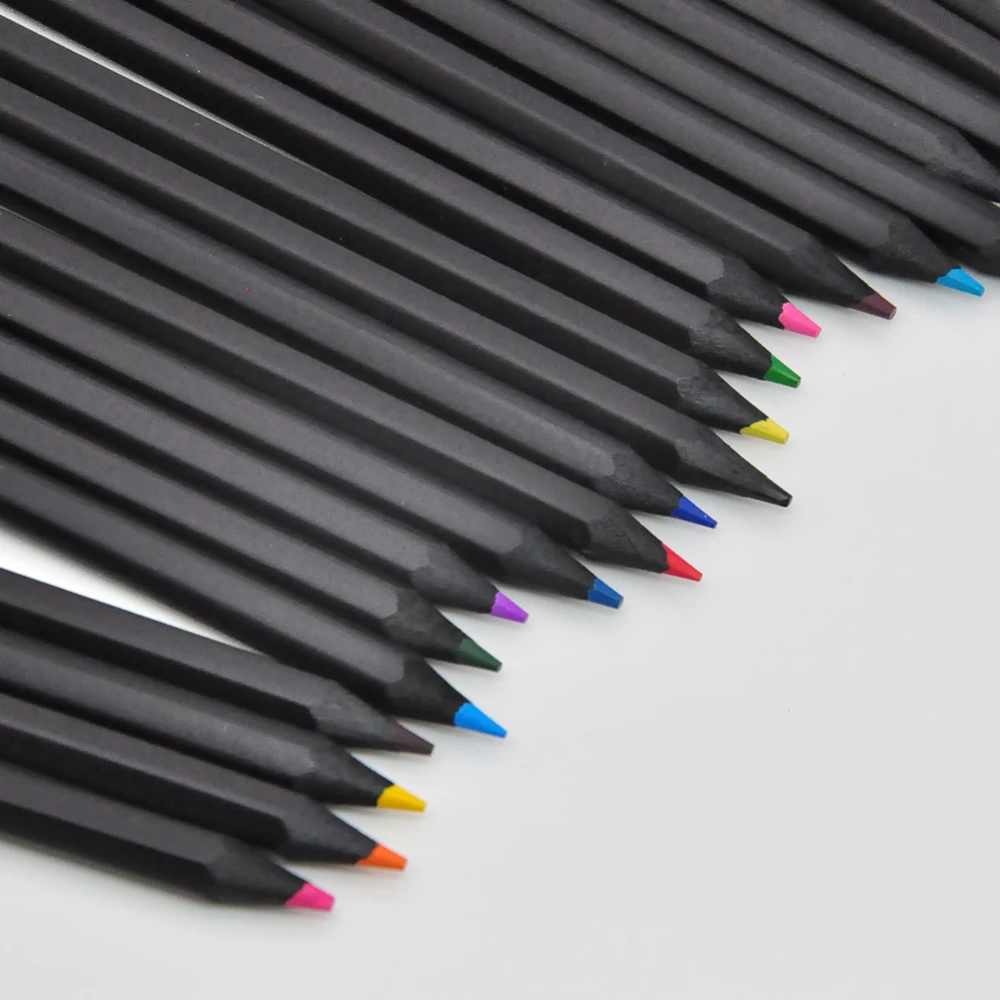 
Triangular Lead Custom Oil Based Fiber Castel Set Mini Colored Pencils 