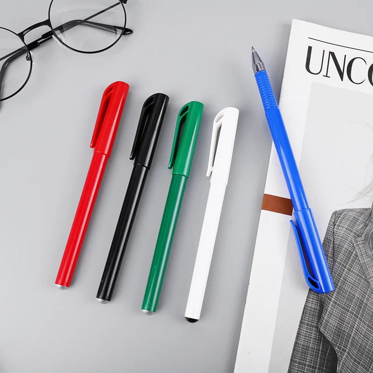 Promotional cheap white Javelin Style Dart plastic Ballpoint Pen with custom logo