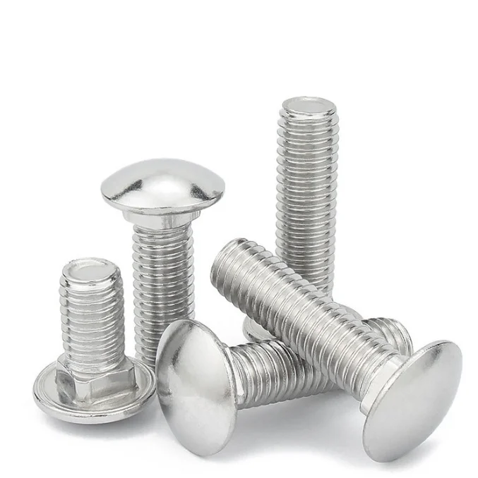 Round Oval Head Carriage Bolt Square Neck Din603 SS304 316 M4 M16 Stainless Steel Short Neck