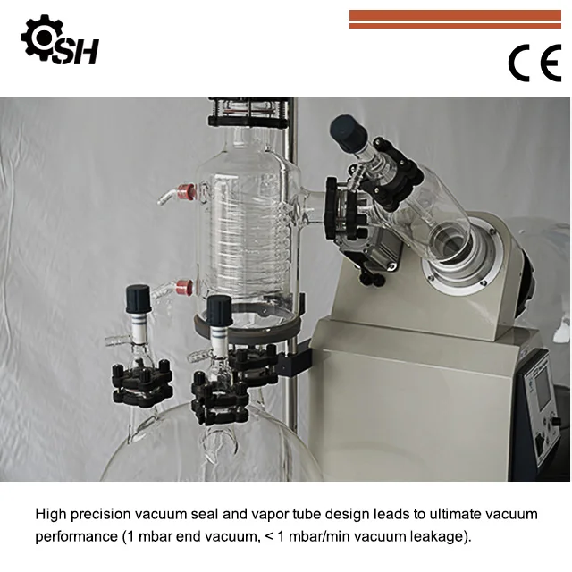 Industrial vacuum crystallizer ethanol 50L rotary evaporator