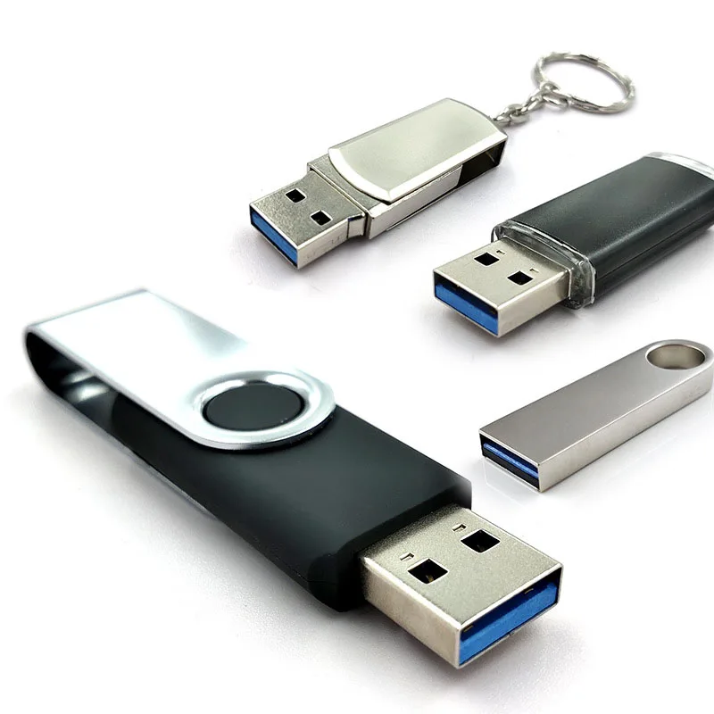 Custom Logo Pendrive USB Flash Drive Metal Swivel USB Flash Drive Mini Metal USB Flash Drives