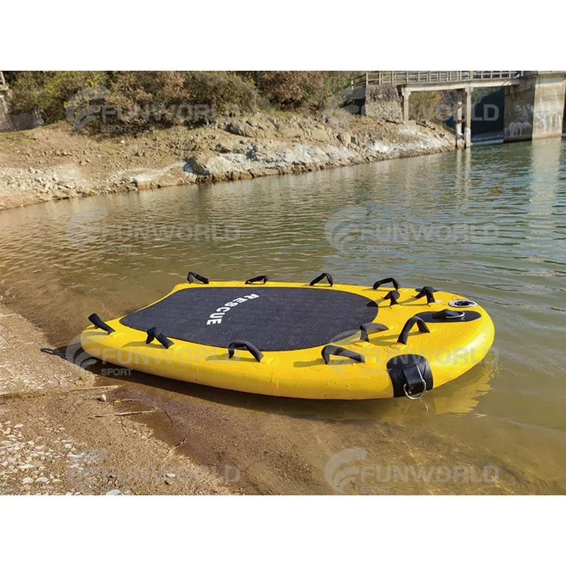 Drop Stitch Jet Ski Rescue Sled Inflatable Marine Rescue Equipment Safe Surf Rescue Board For Jet Ski Boat