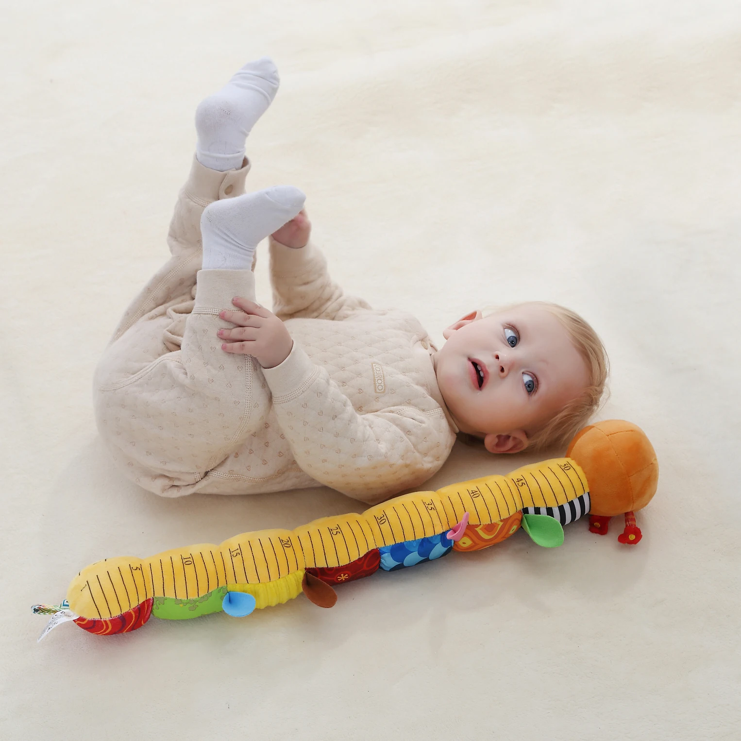 Sozzy musical baby toys music soothing plush toys stuffed ruler caterpillar animal toddler baby comfort toys