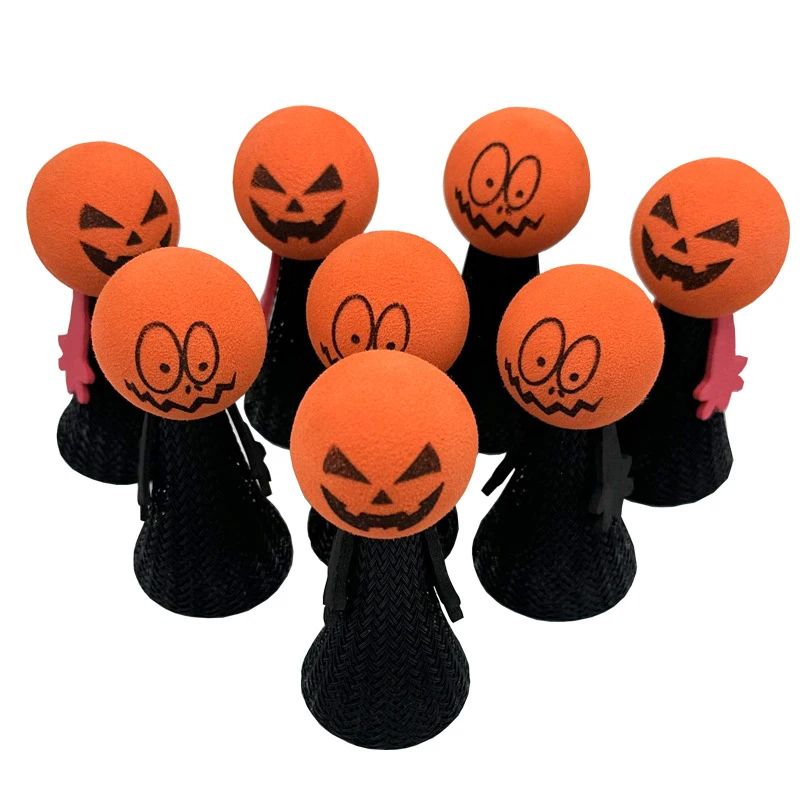 Novelty Fidget Toy Multi Expression Halloween Theme Squeeze Jumping Bouncing Elf Toys For Kids