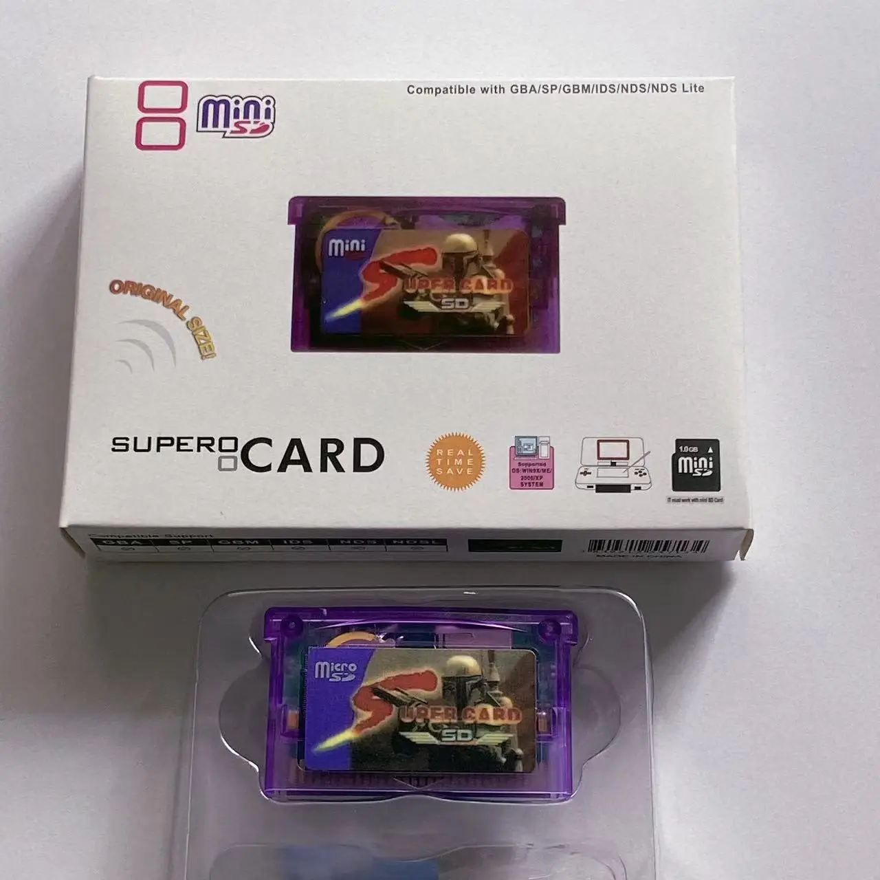 Новая флешкарта для GBA SD супер карта Game boy advance games