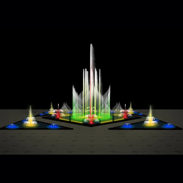 Large Outdoor Round Shape Modern Garden Design Dancing Musical Water Fountain Images