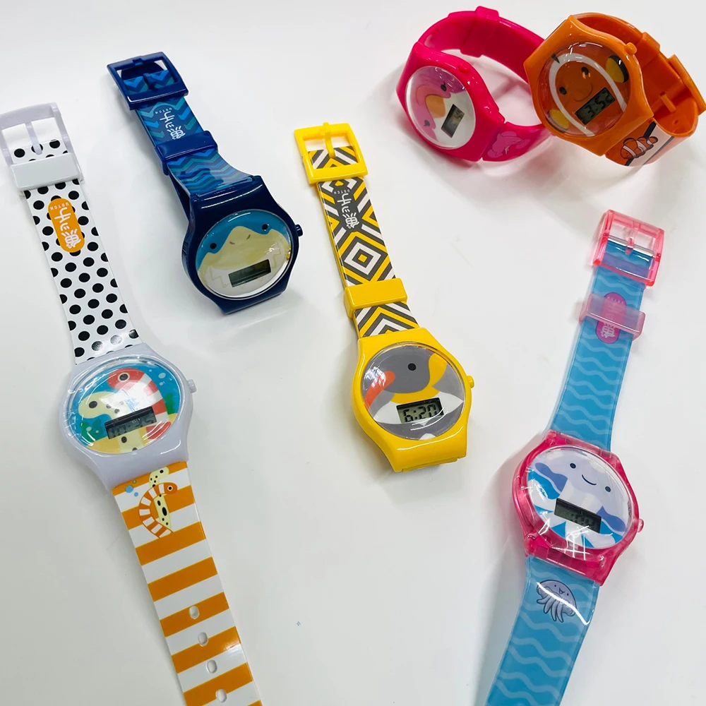 Affordable kids silicone cartoon band watch cover for wristwatches