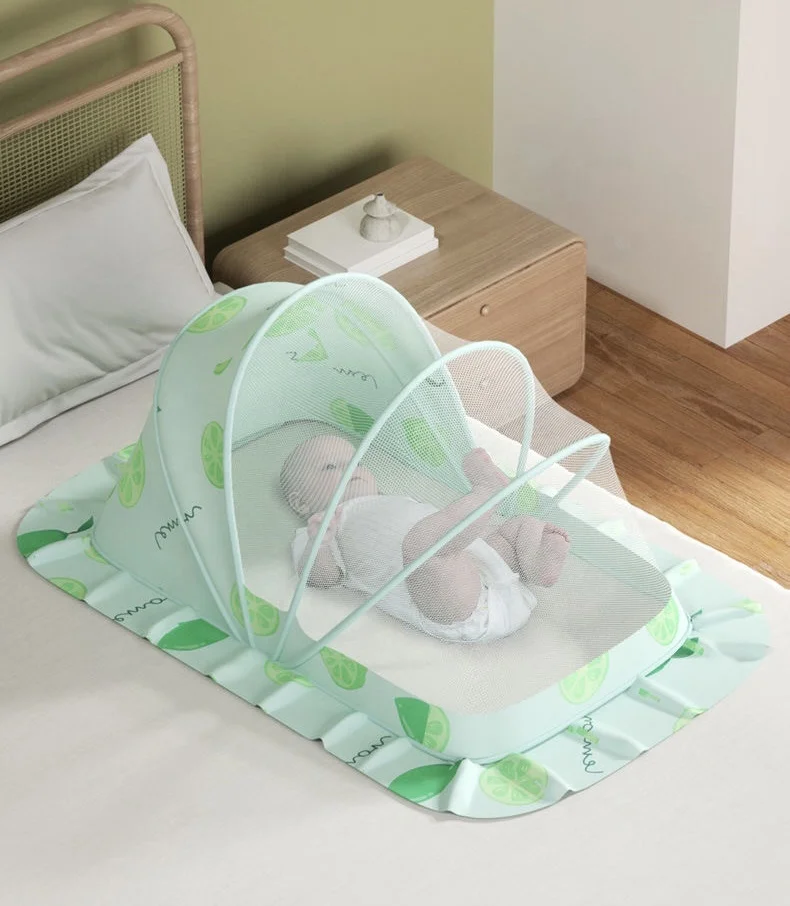 OvO Princess Foldable Sleep Mosquito Nets New Born Baby Cradle Frame Kids Breathable Mesh Canopy for Kids Bedding