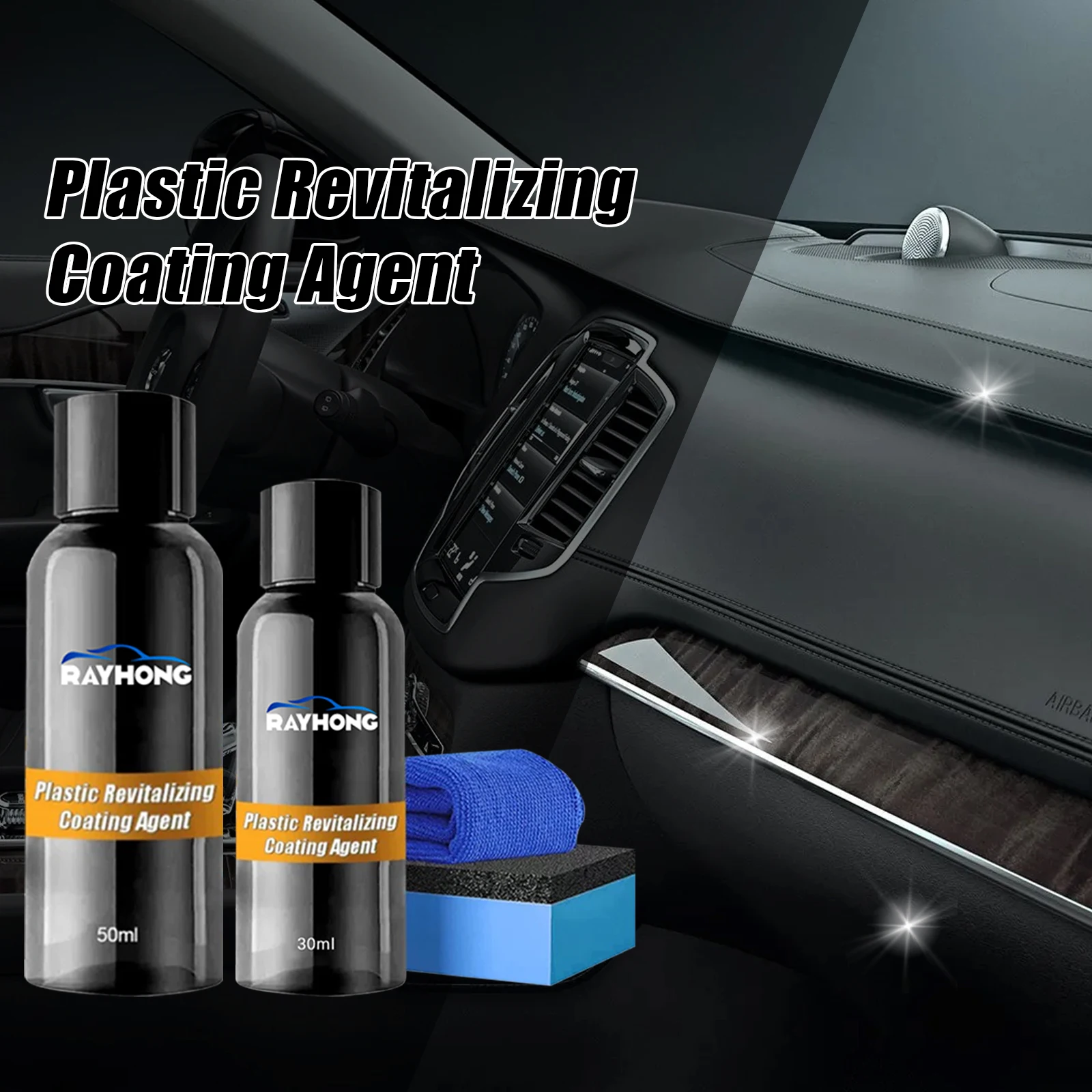 Rayhong Natural Clear Plastic Coating Spray Polishing Plastic Coating Liquid Ceramic Plastic Anti Oxidation Coating