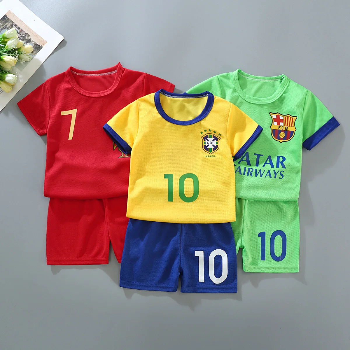 
Quick Dry Soccer Wear Child New Design Soccer Training Tracksuit Uniform Jersey Football 