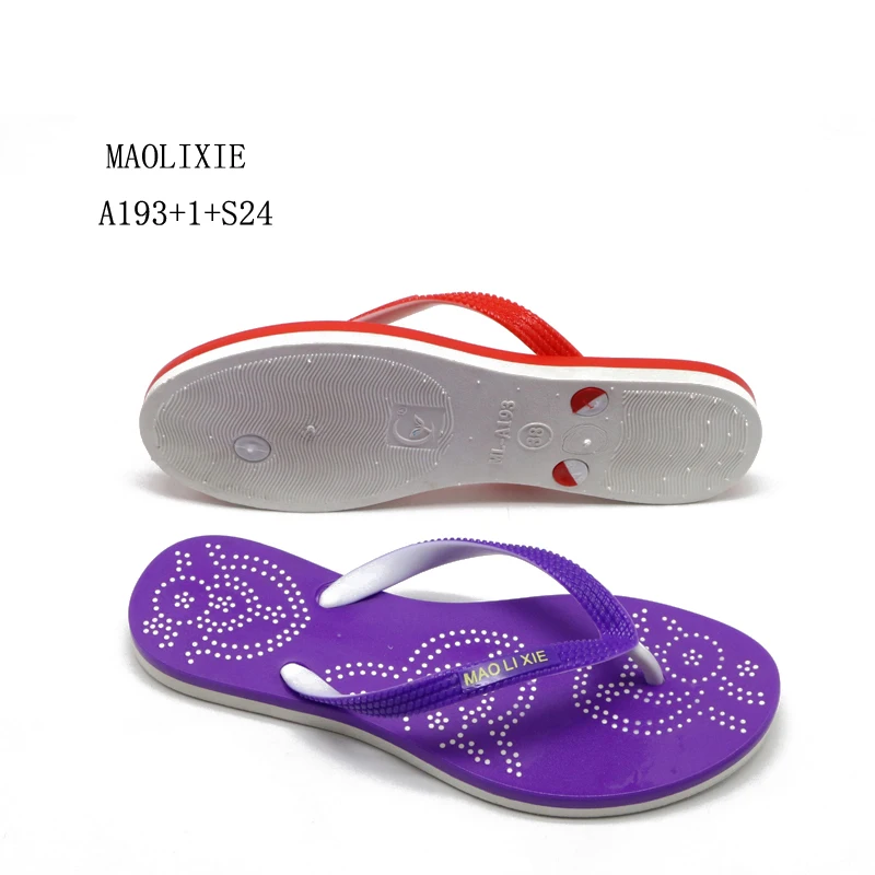 Wholesale sleeper beach flip flops ladies summer flat slippers wedding chappals for women