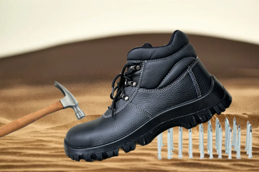 High top Steel Toe Shoes for Men Lightweight Comfortable Work Safety Shoes Puncture Proof ESD Antistatic Shoes Booties