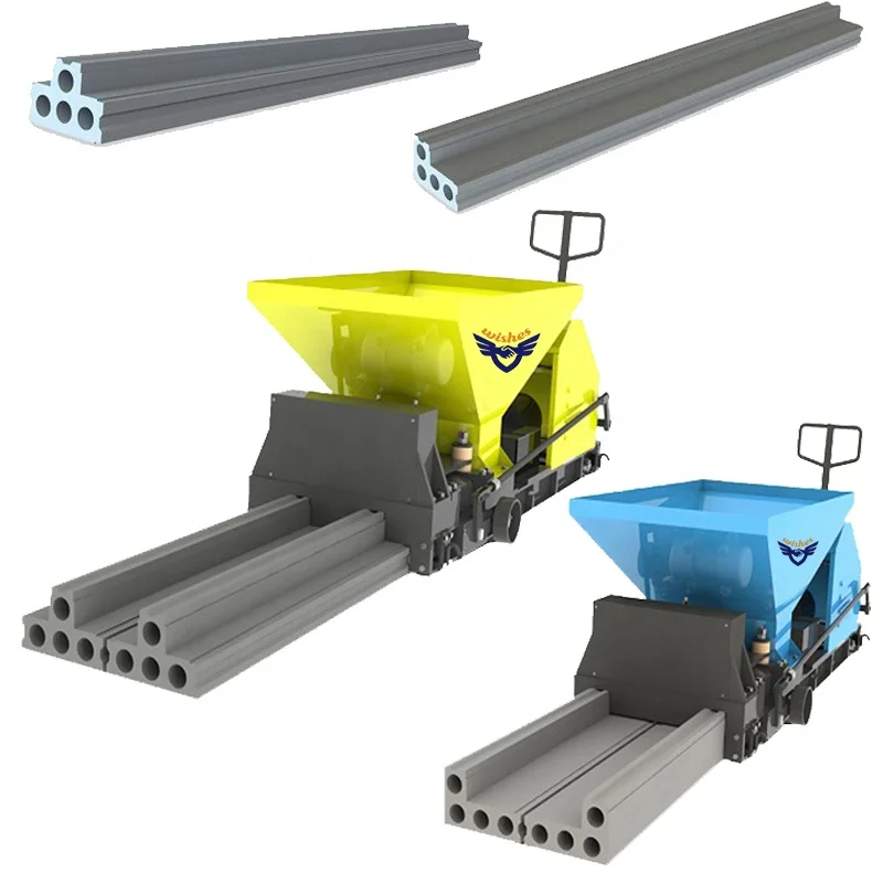 T and L shape  precast concrete wall panel extrusion machine for wall corner installation