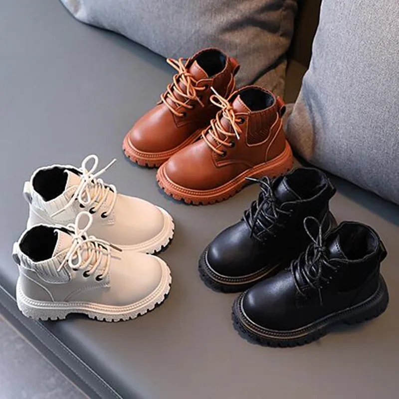 Kids Martin Booties Waterproof Kids Ankle Boots Fashion Casual Shoes