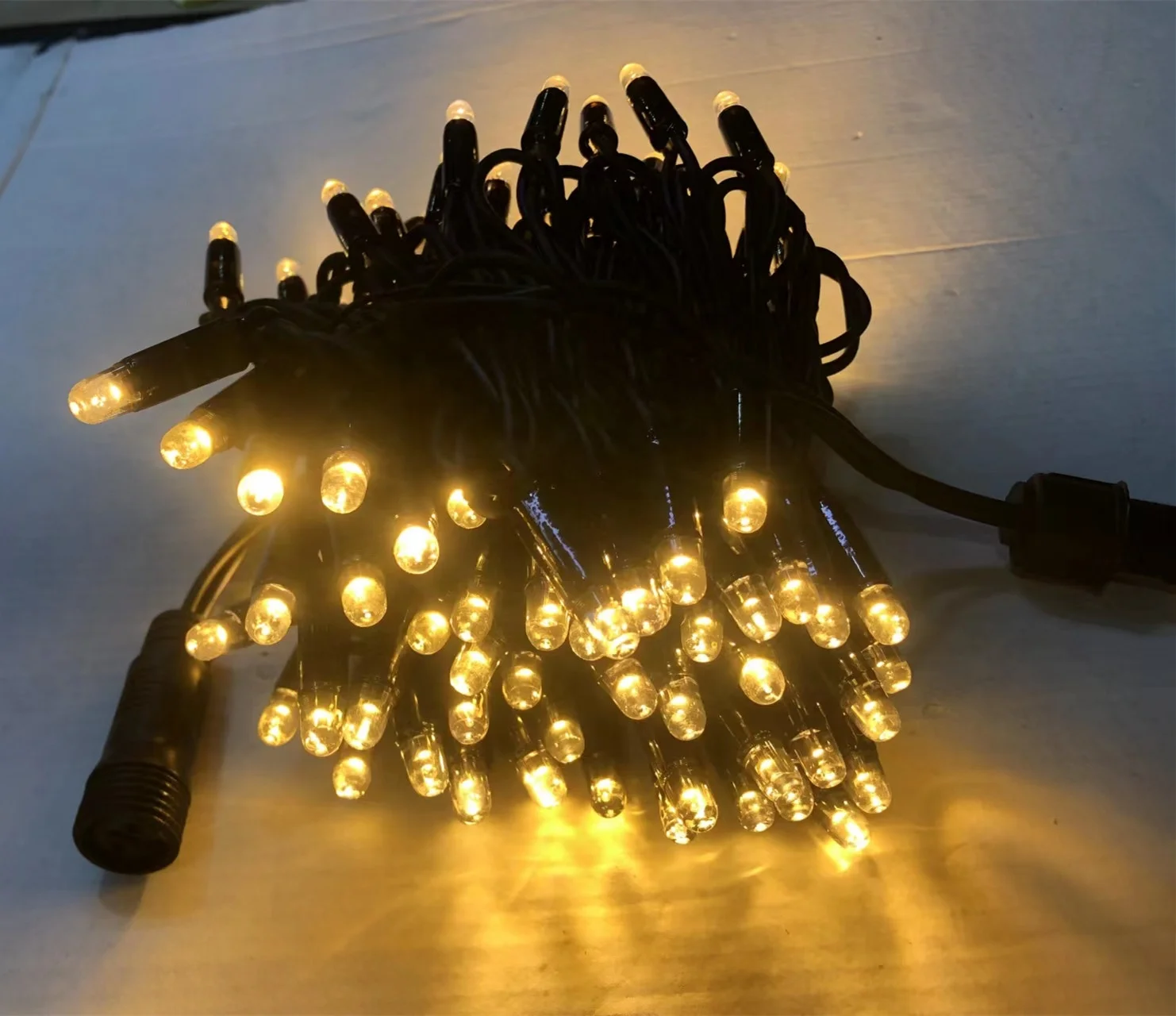 100 bulb led christmas string light warm white christmas lights outdoor waterproof