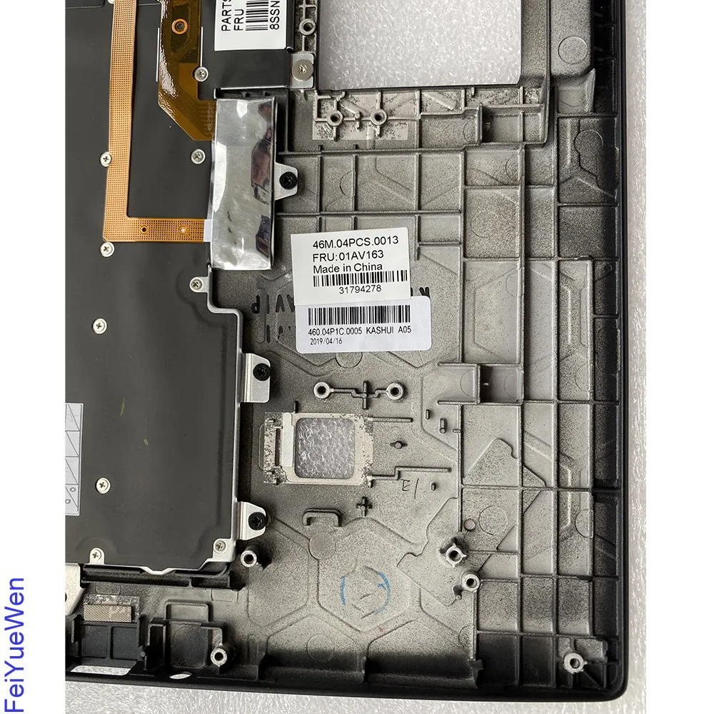 01AV163 оригинальный C чехол для Lenovo X1 Carbon 4th 2016 клавиатура DE Bezel UK винтовой Упор
