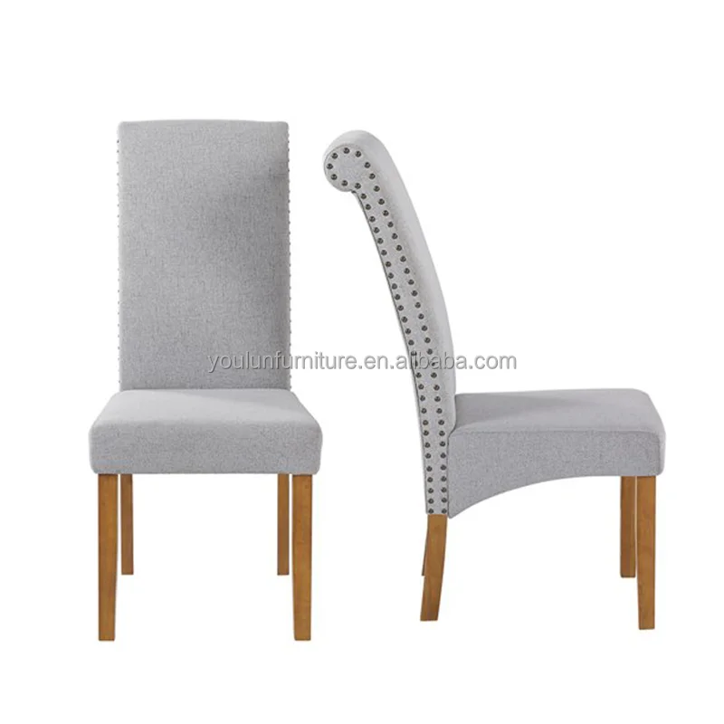 free sample modern tall luxury dining room furniture 6 chairs wooden honeycomb fabric dining side chair for dining table