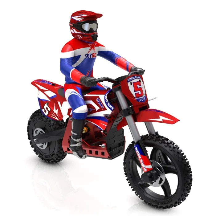 Мотоцикл SKYRC SR5 Lightning Rider RTR Edition прибывает и играет со встроенным электронным гироскопом беспроводным пультом дистанционного управления.