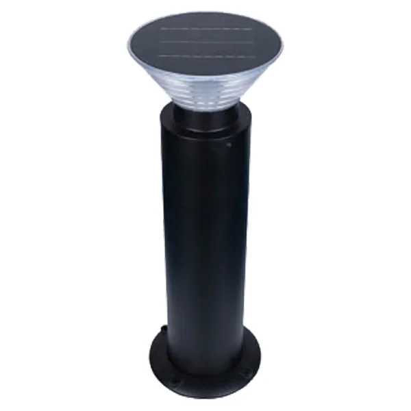 casting aluminium all in one led solar light bollard yard light use high quality pc diffuser