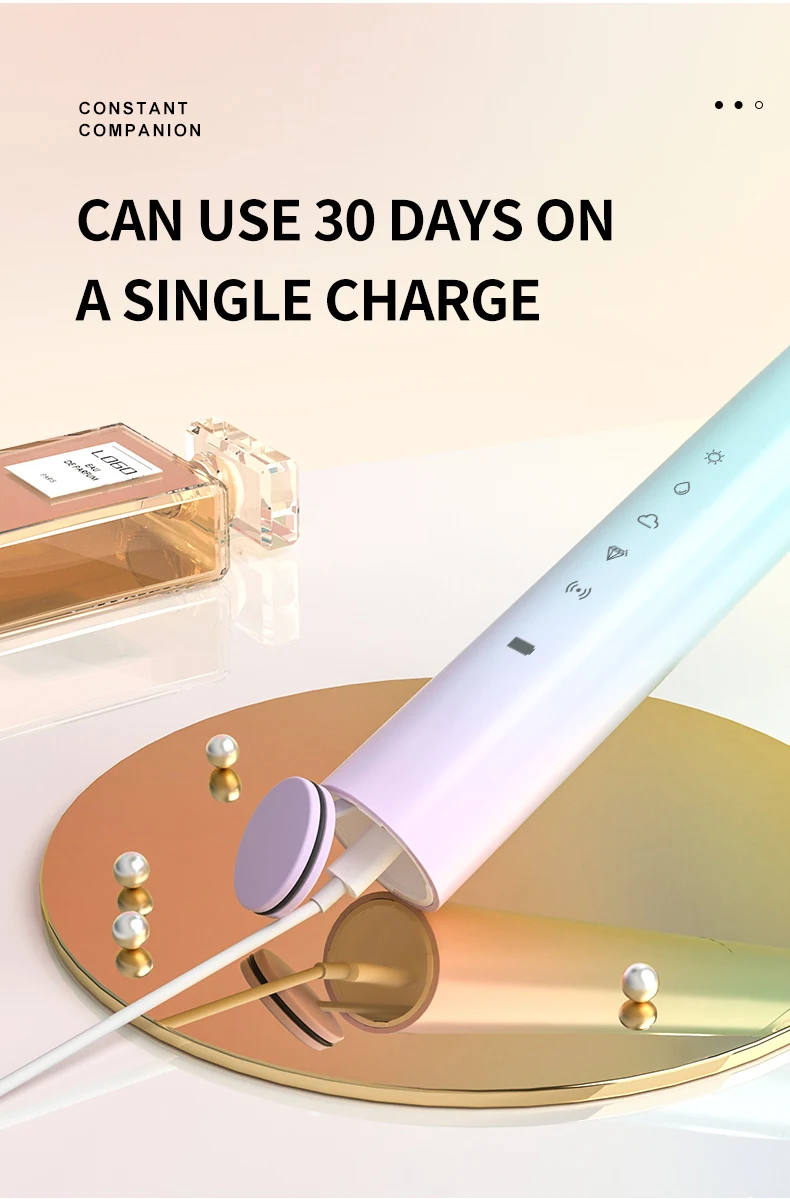 
Amazon hotselling SEAGO SG-972 rechargeable electric toothbrush with travel case 