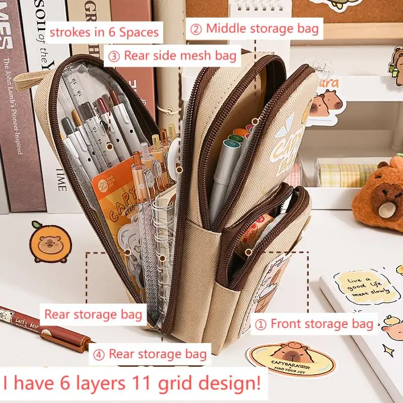 Waterproof Pencil Case for Students and Artists Durable Waterproof Pen Bag for School and Office Stylish Waterproof Stationery