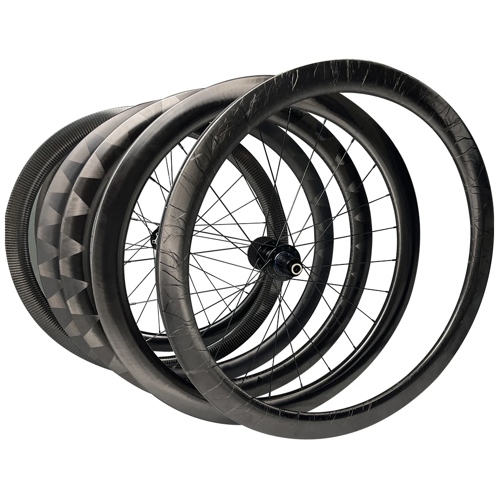 Carbon Wheels Road Bike Wheels 700C 25mm/27mm Wide 45mm/48mm Deep Bicycle Wheelsets