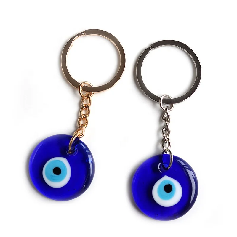 Hot-selling Blue Evil Eye Keychain Key Chain Amulet Pendant Blessing Protection Keychain Hamsa