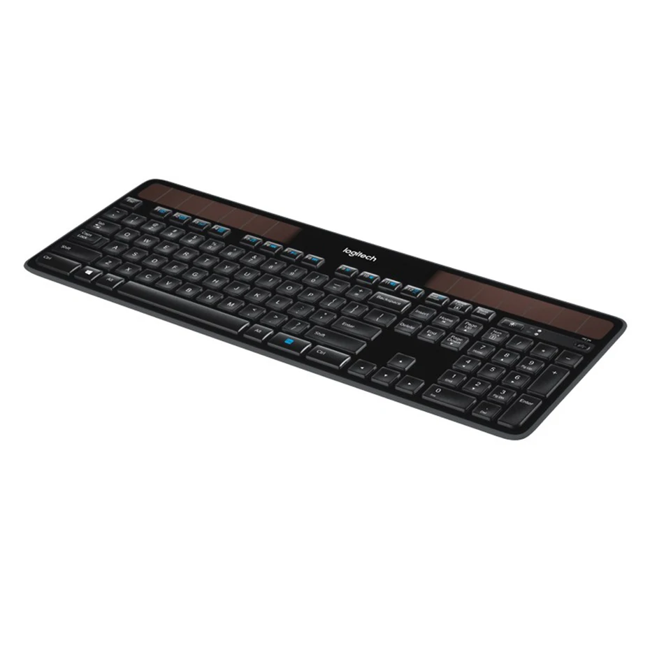 New Logitech K750 Solar 2.4 GHZ Wireless keyboard Light Energy Powered keyboard For computer office