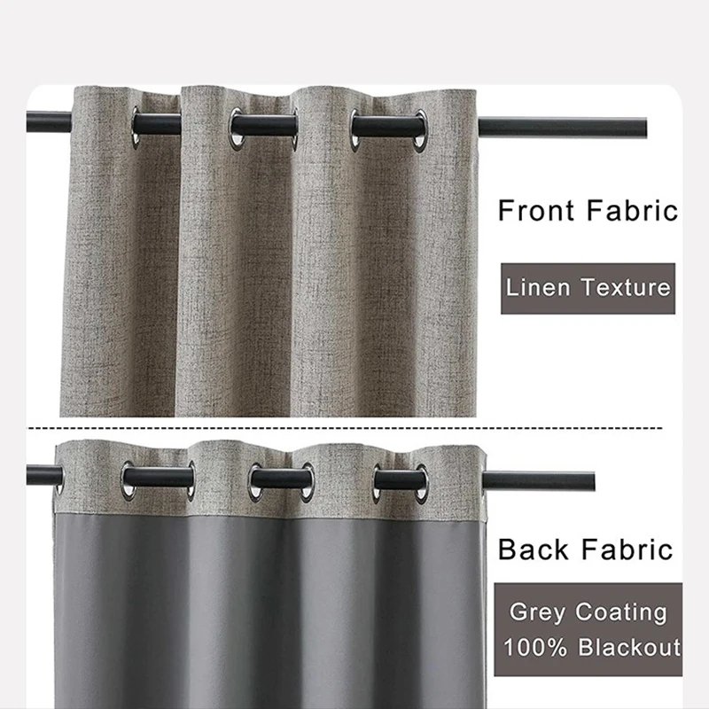 Amity Solid Bedroom Curtains Thermal Insulated Blackout Window Curtains Amity Custom American Polyester Polyester Modern