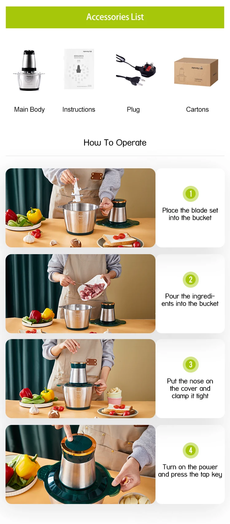 electric meat grinder chopper