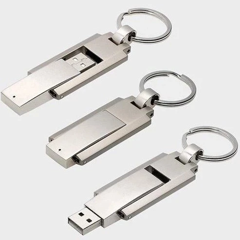 Creative Mini Sweivel Ultra Metal Pen Memoria Usb Flash Drive Keychain Laser Logo 1Gb 2Gb 4Gb 8Gb 16Gb 32Gb High Speed With Led