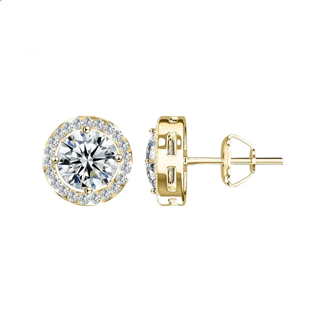 Серьги-гвоздики унисекс из серебра 925 пробы