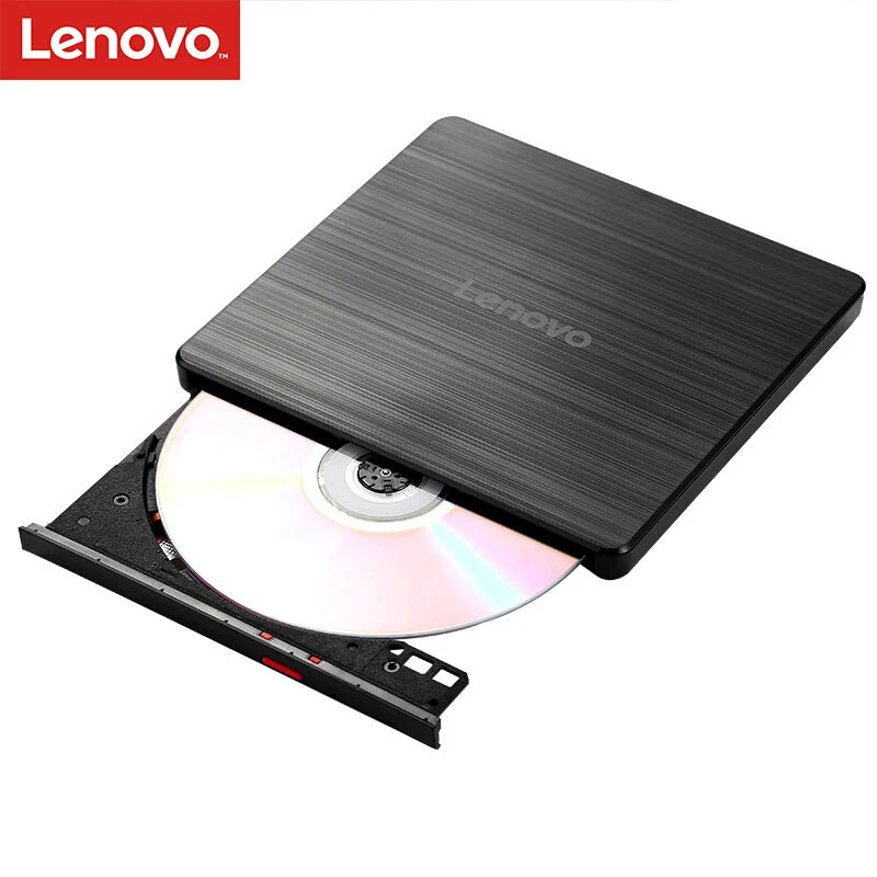 Lenovo External CD Drive USB 2.0 Slim portable  CD-RW Drive DVD Player for Laptop Notebook Desktop Computer