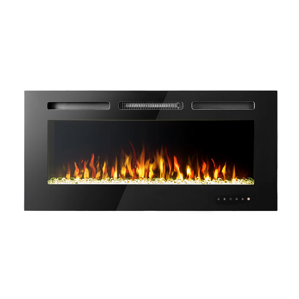 High quality 3D flame effect fireplace electric heater  touch control modern electric fireplace