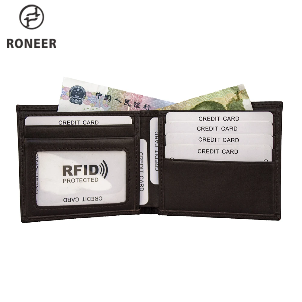  Roneer новый короткий кошелек с защитой от кражи RFID минималистичный для