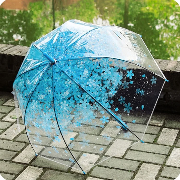 Cherry blossom season photo shoot transparent cherry blossom umbrella Apollo arch small fresh umbrella wedding custom