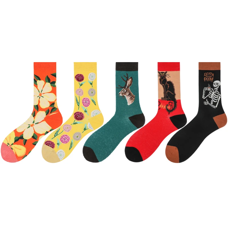 Skeleton Cool Crew Happy Socks