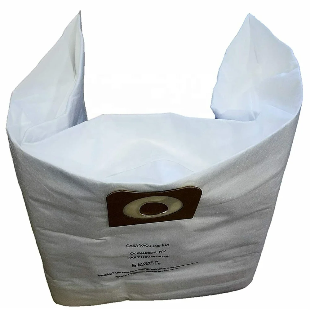Vacuum hape filter Bags for Rid gid VF3502, POWERTEC 75002 Wet/Dry Allergan vacuum cleaner parts