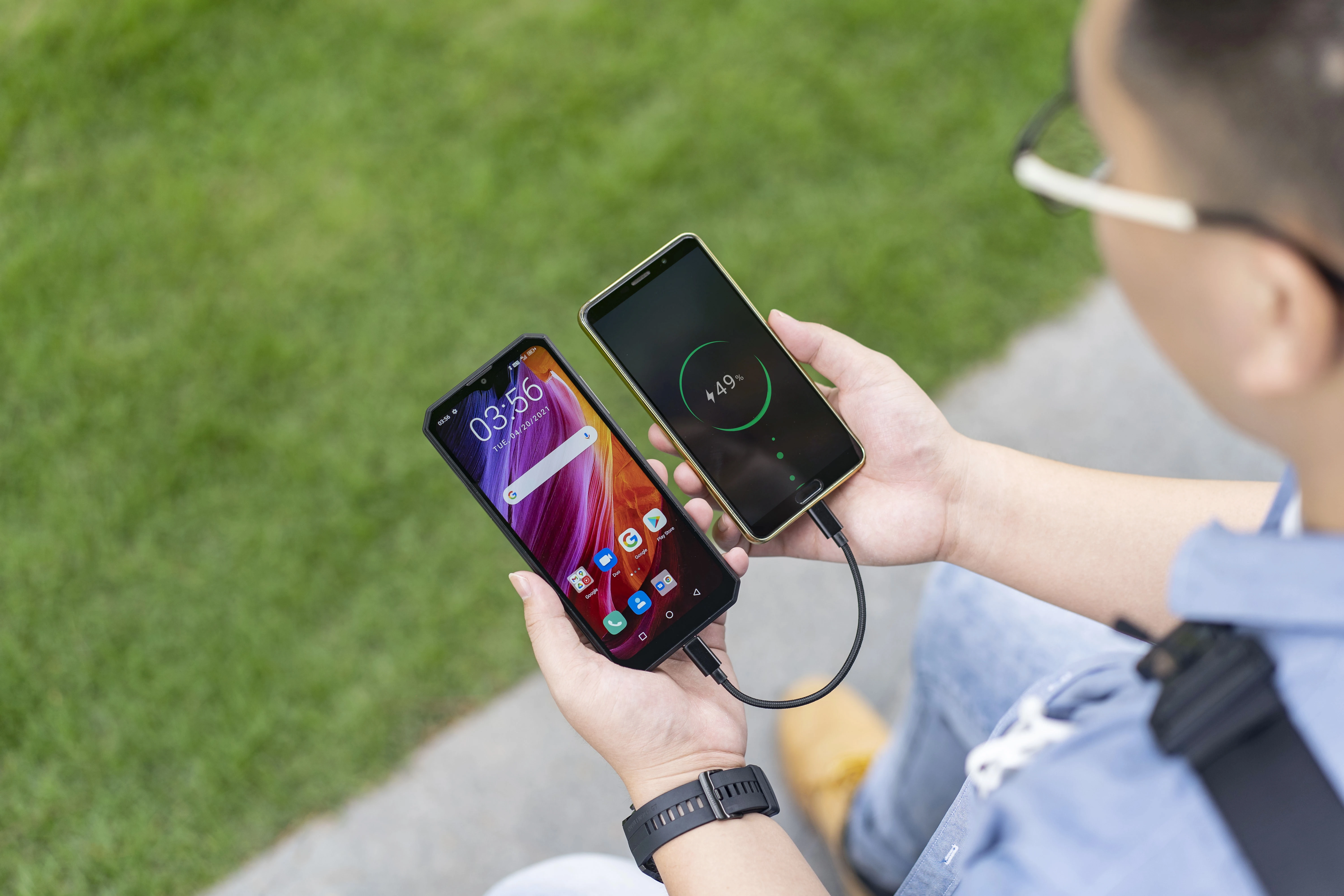  OUKITEL K15 плюс 6 52 '10000mAh смартфон 3 ГБ + 32 четырехъядерный процессор Android 10 0 Face ID разблокировать 13MP тройной камеры NFC мобильного