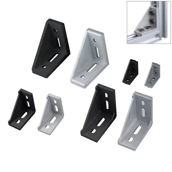 Aluminum profile Single Corner L Brackets Connector 2040/3060/4080/5090 series for v -slot