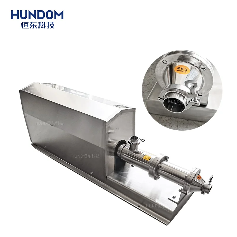 Stainless steel industrial screw pump suitable for mud paste oil coating liquid transfer mono single screw pump