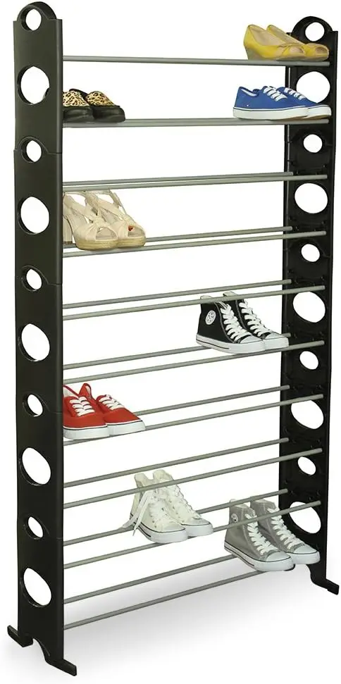 Wholesale Price OEM Rack Shoe 10 Layer 30 Pairs Homemade Standing Shoe Rack Cabinet